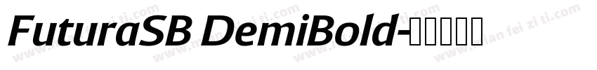FuturaSB DemiBold字体转换